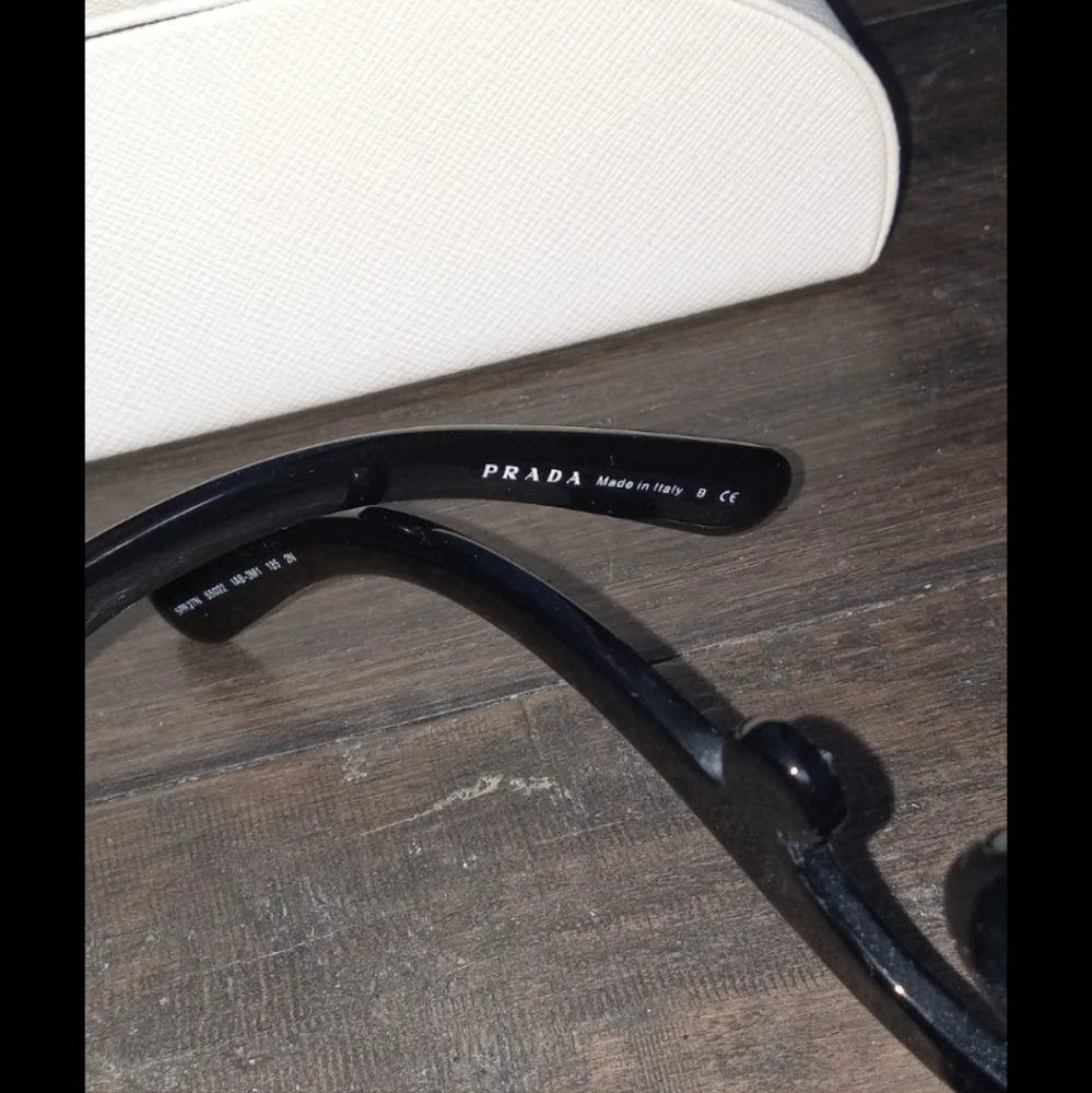 SOLD! PRADA Baroque Black Sunglasses PR27NS w/case - Picture 5 of 7